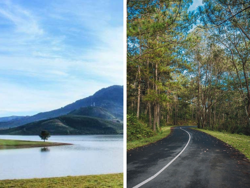 Tận hưởng khung cảnh thiên nhiên quanh hồ Suối Vàng hoang sơ và thanh bình